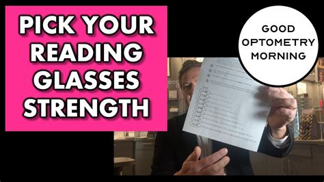 picking correct reading glasses